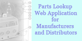 Parts Lookup WEB Application for Manufacturers and Distributors